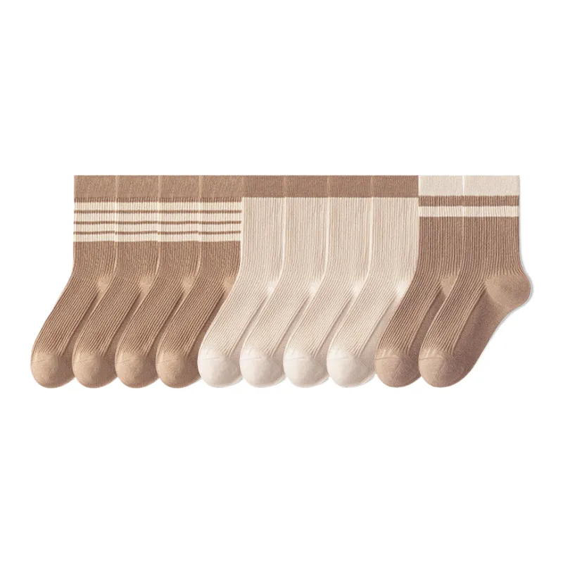 Lan Miao Mid Calf Socks Women's 10 Pack-4