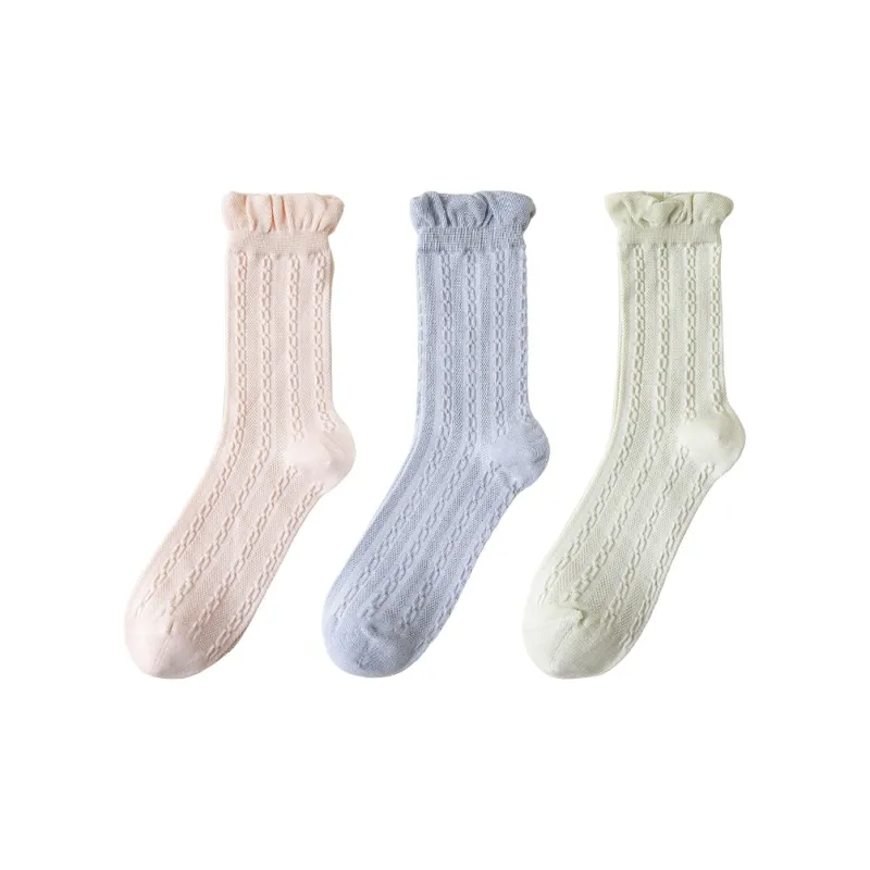 MIIOW Mid Calf Socks Women's Combo Set-5