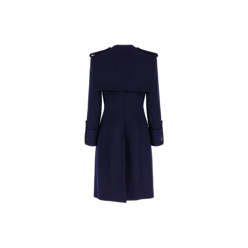 BALMAIN Double Breasted Long Sleeved Trench Coat-1
