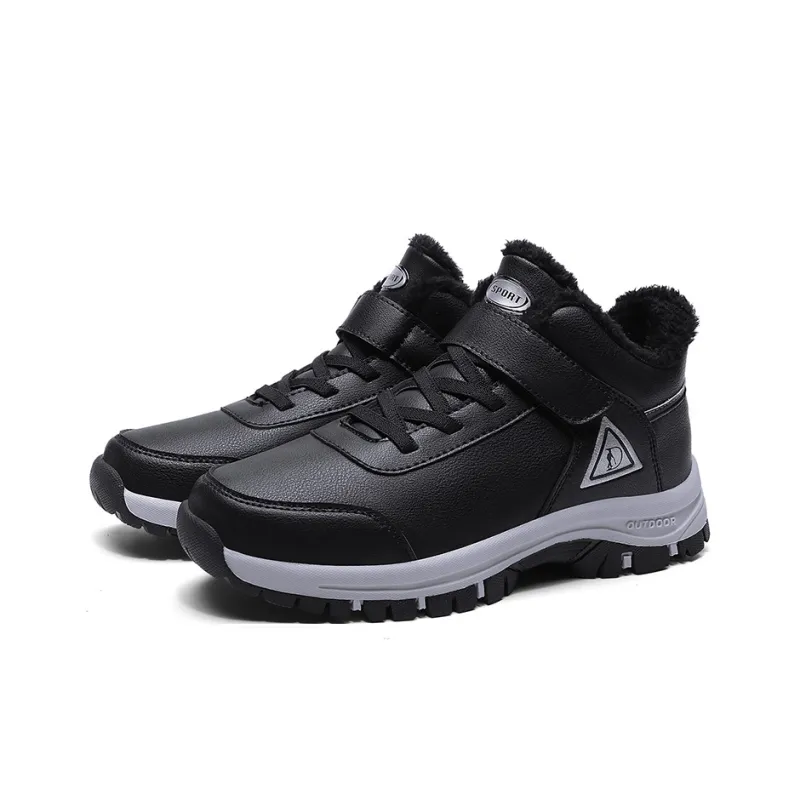SMDXDMS Anti Slip Cushioning Warm High Top Sprint Running Shoes Unisex-14