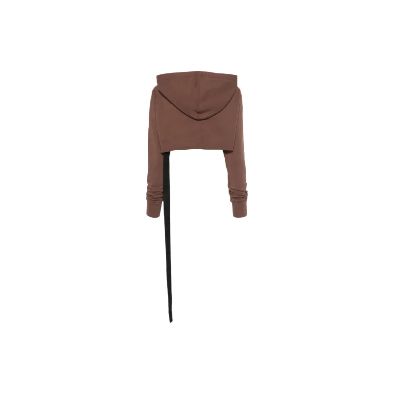 Rick Owens DRKSHDW Drawstring Cropped Hoodie-1