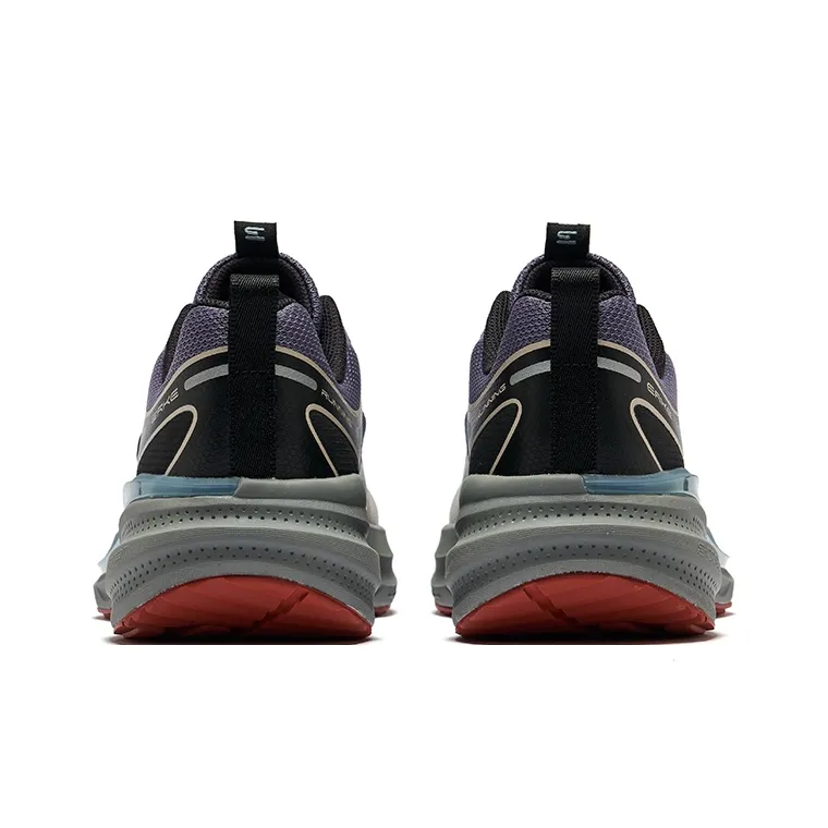Erke Aspect Cushioning Rebound Low Top Running Shoes Men's Program Gray True Black-4