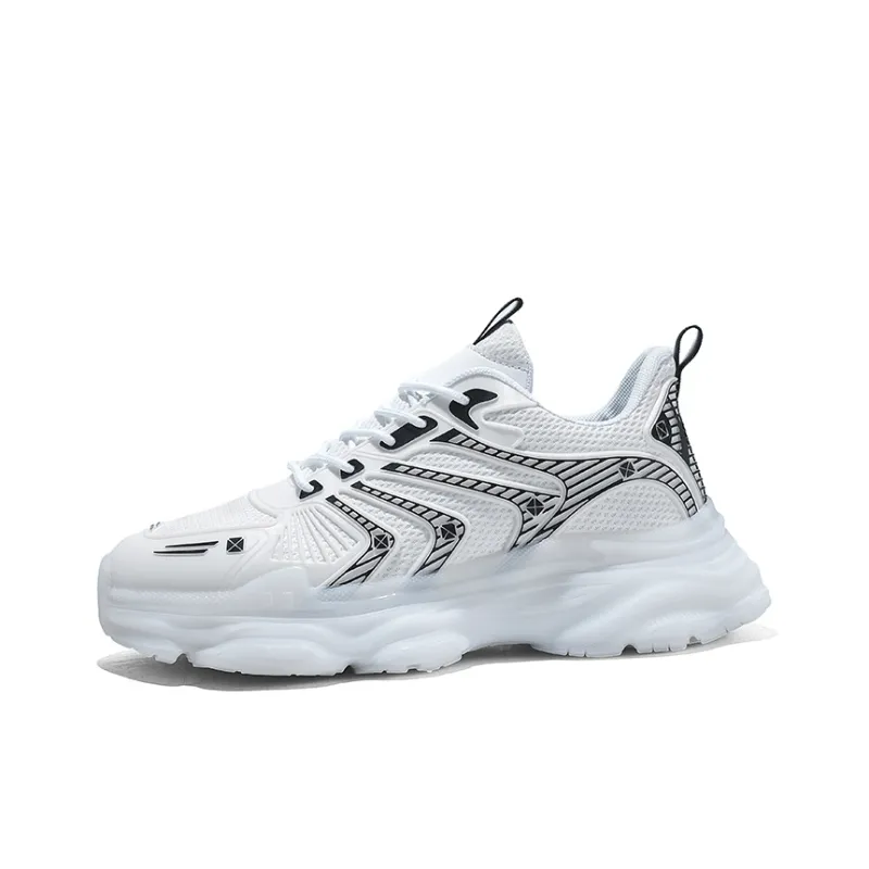 DM Wear Resistant Height Increasing Low Top Chunky Sneakers Men's Box Included-1