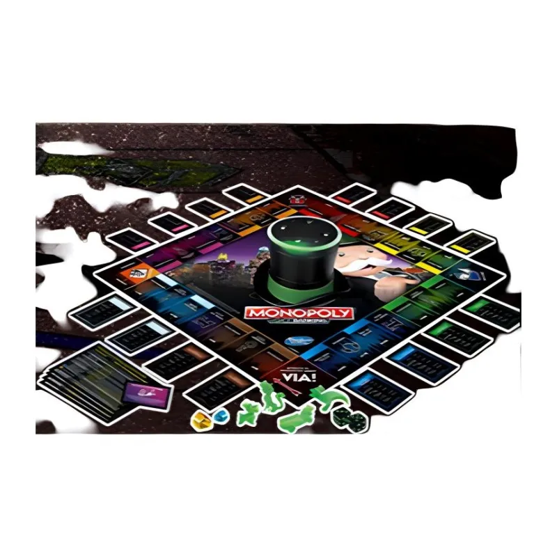 Hasbro Real Estate Tycoon  Voice Control Bank Monopoly Chess Of Power Board Games-2