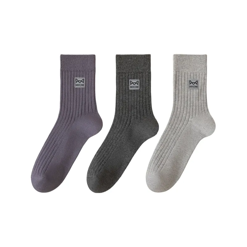MIIOW Mid Calf Socks Men's Combo Set-0