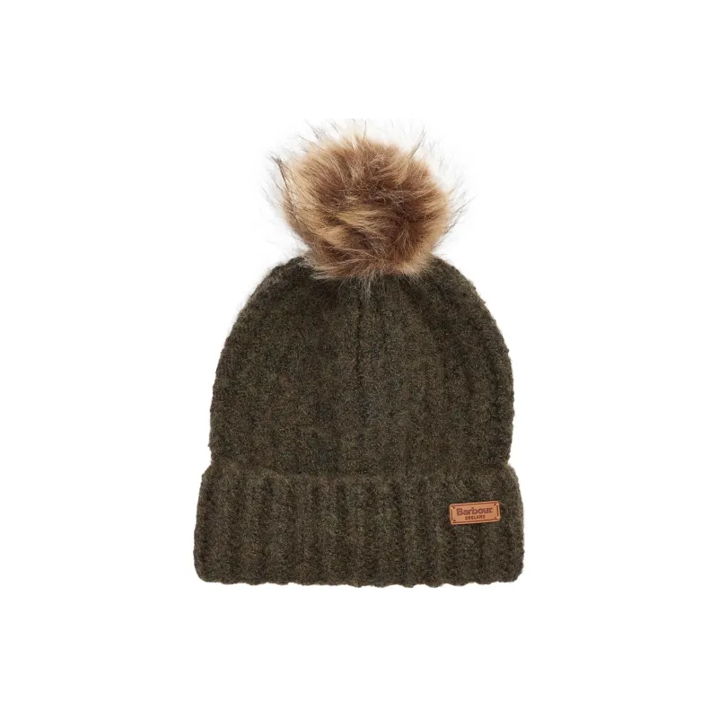 BARBOUR Knitted Beanie And Scarf Set-1