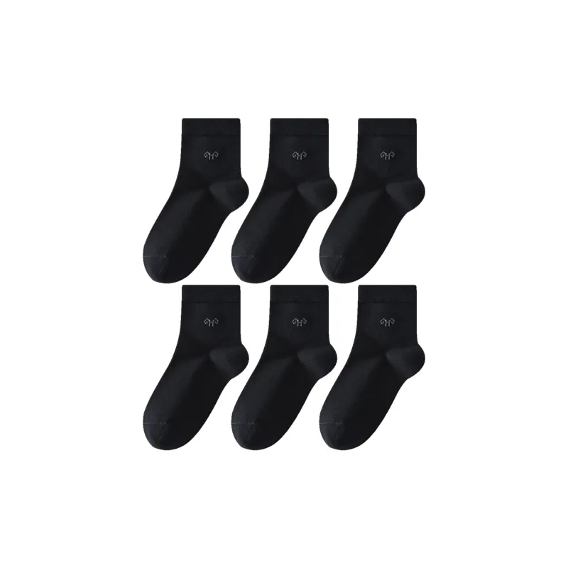 H YXIANG Mid Calf Socks Men's 6 Pack-8