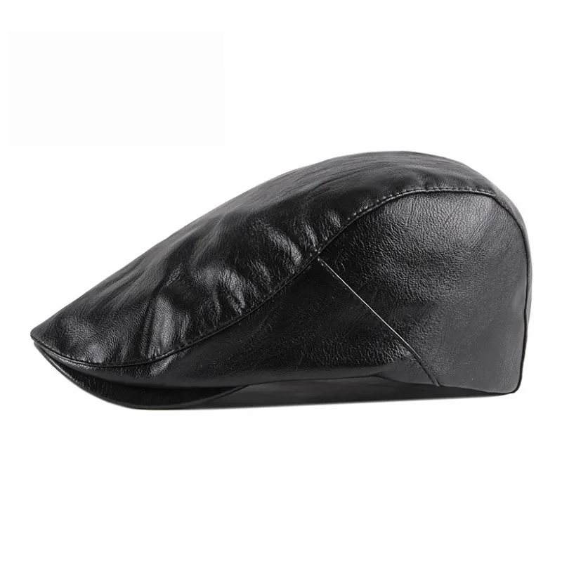 TUCANO Pu Faux Leather Berets Unisex-0