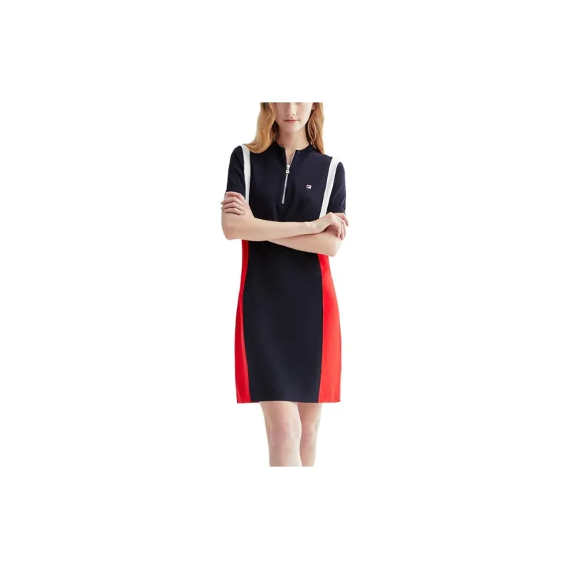 FILA Short Sleeved Dresses Women's Legend Blue-2