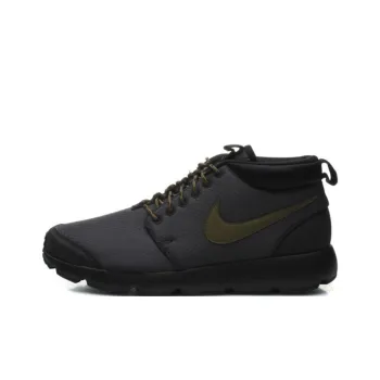 Nike Rosherun Anti Slip Wear Resistant Mid Top Casual Shoes Men's Black