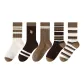 5 Pack[Two-Tone Stripes+Stripes+M Letter+R Letter+Thick Coffee Stripes]