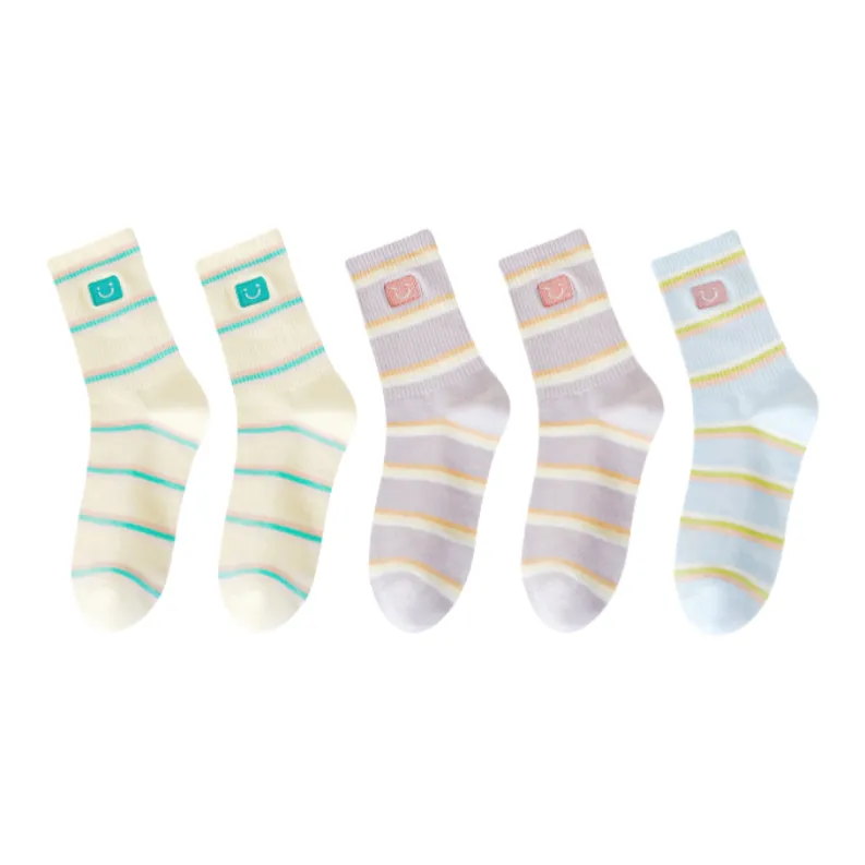 Lan Miao Mid Calf Socks Women's 5 Pack-1