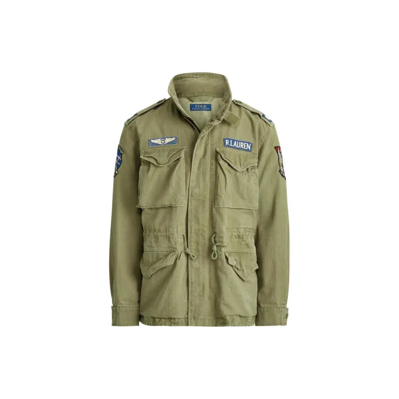 Polo Ralph Lauren Herringbone Patch Detailed Field Jacket-6
