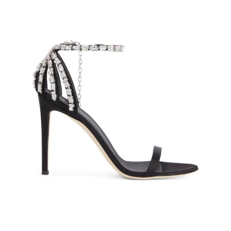 giuseppe zanotti Adele Crystal 105mm Sandals-1