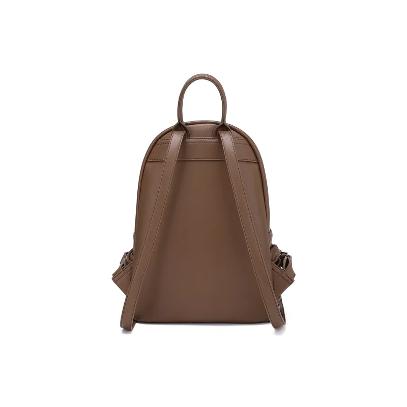 MEXICAN PU Backpack Regular Women's Black/Coffee-7