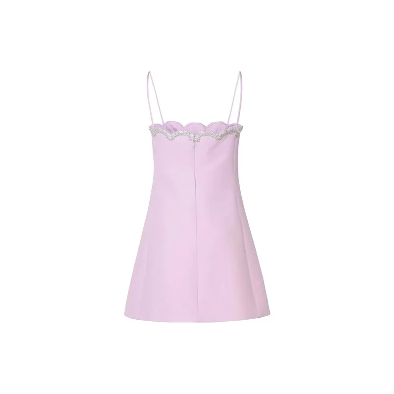 Valentino Embellished Straight Hem Sleeveless Dress-1