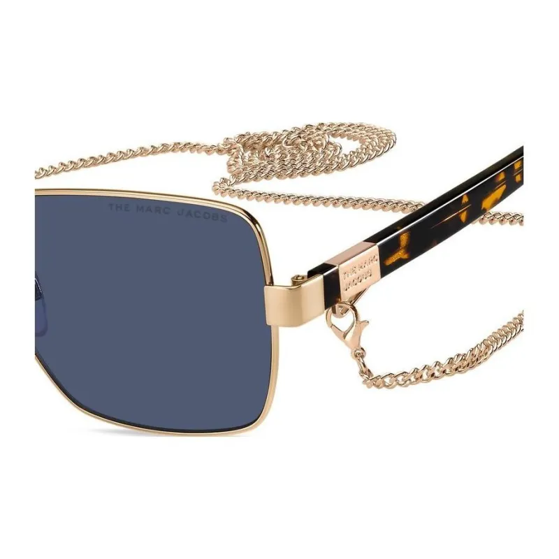 MARC JACOBS Metal Irregular Shape Sunglasses Women's Gold-4