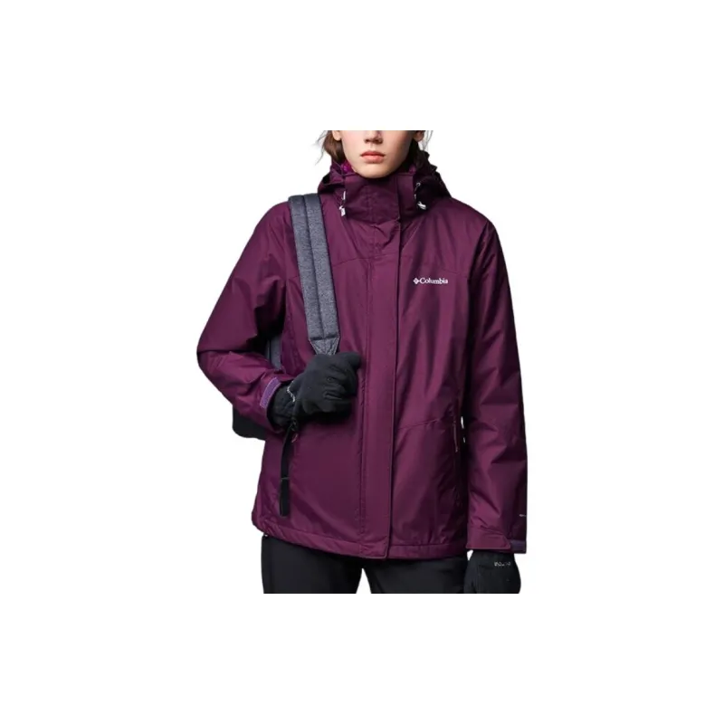 Columbia Water-Resistant Windproof Breathable Windbreaker Jacket Women's Purple-1