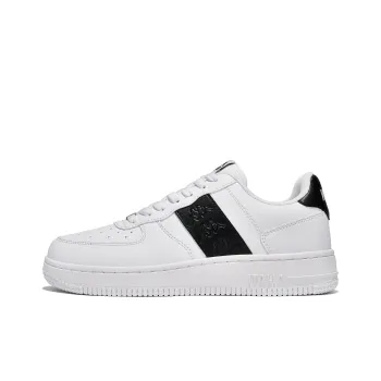 Kappa Anti Slip Wear Resistant Low Top Skateboard Shoes Unisex Classic White