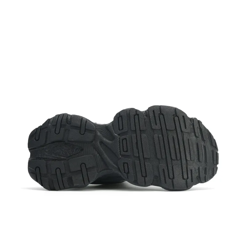 GLO BULL Height Increasing Wear Resistant Breathable Slip Resistant Low Top Chunky Sneakers Unisex Black Gray-5