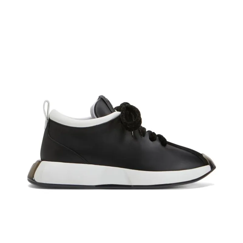 Giuseppe Zanotti/GZ Fero Cushioned Slip Resistant Lightweight Warm Low Top Casual Shoes Men's Black-1