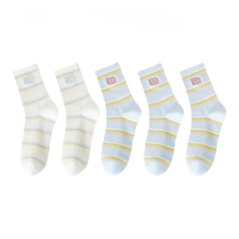 Lan Miao Mid Calf Socks Women's 5 Pack-6