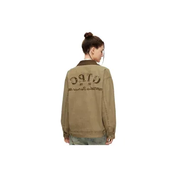 GTRG Denim Jackets Unisex Khaki