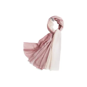 Shanghai Story 100% Cashmere Knit Scarves Women's Multiple Colors Available Orange-Kahki-White Gift Box Set