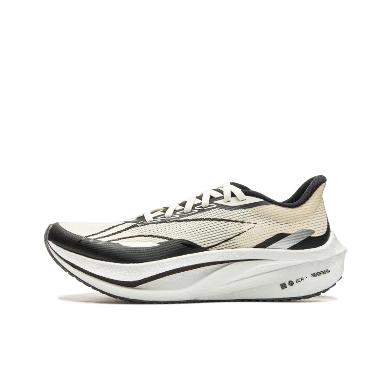 LINING Feidian 4 Challenger Running Shoes Women's Low Top Beige Black-0