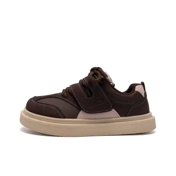 HUANQIU Slip Resistant Height Increasing Low Top Skateboard Shoes Women's Brown