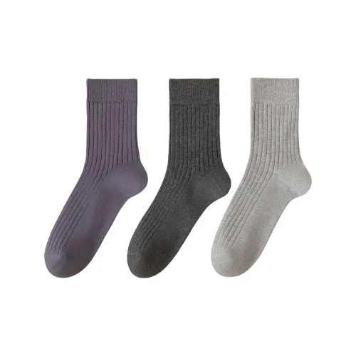 MIIOW Mid Calf Socks Men's Combo Set