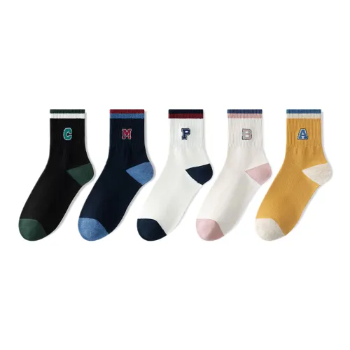 Lan Miao Mid-Calf Socks Women's 5 Pack
