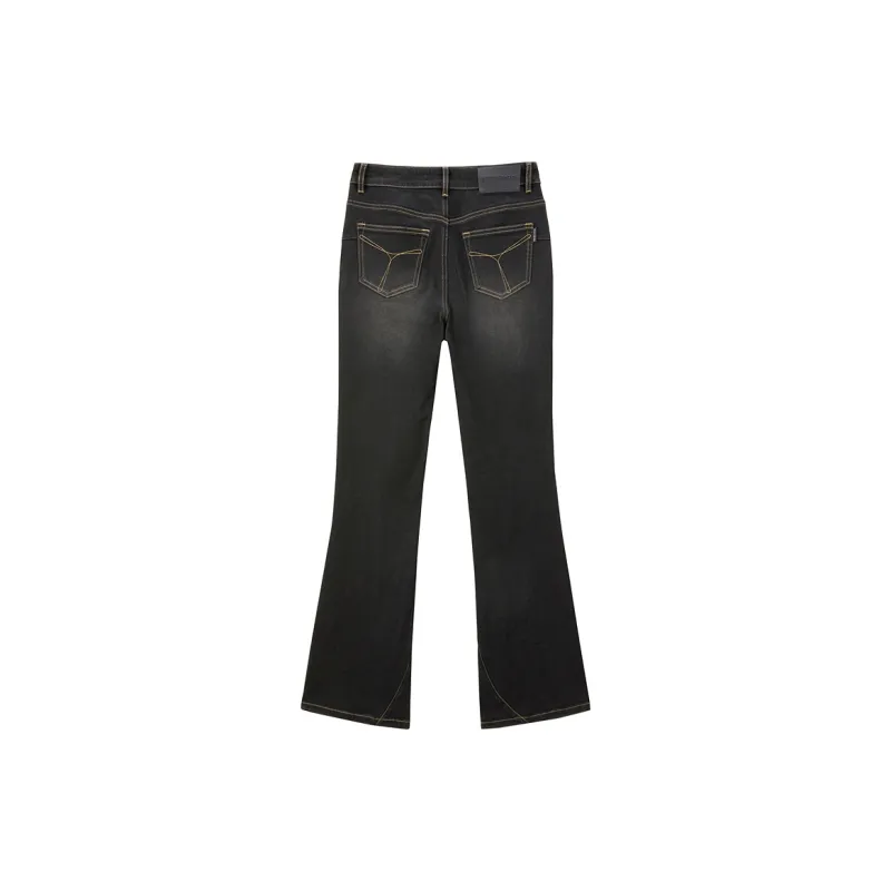 PEACEBIRD Jeans Women's Denim Medium Black-1