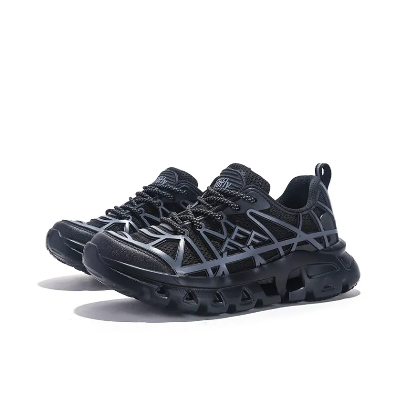 Jifffly Cushioning Slip Resistant Breathable Lightweight Rebound Low Top Hiking Shoes Unisex-7
