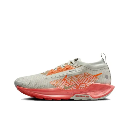 Nike React Pegasus Trail 5 Gore Tex Light Silver Light Wild Mango Vintage Coral Hyper Crimson Women's