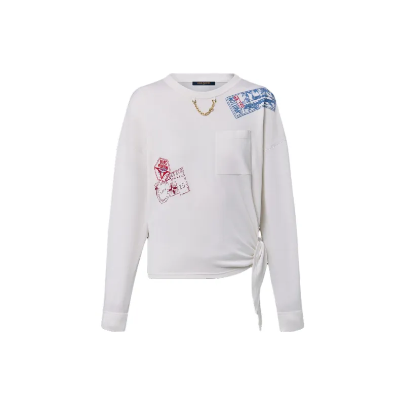 LOUIS VUITTON Travel Stamp Long-Sleeved Top-1