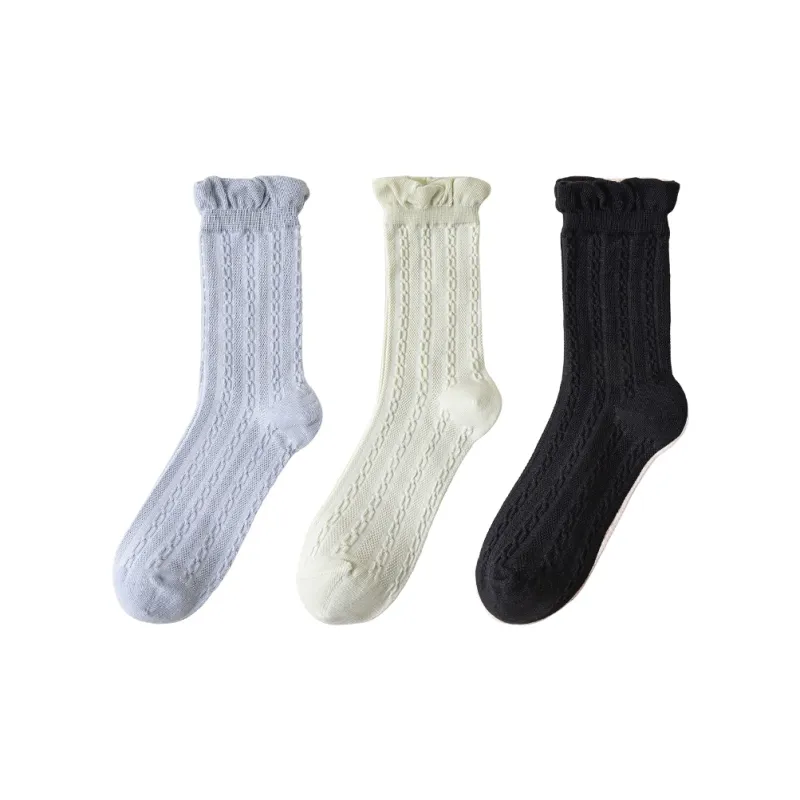 MIIOW Mid Calf Socks Women's Combo Set-16