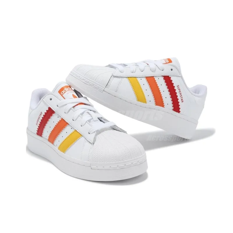Superstar Women's Adidas Originals Xlg 'White Multi Color'-3