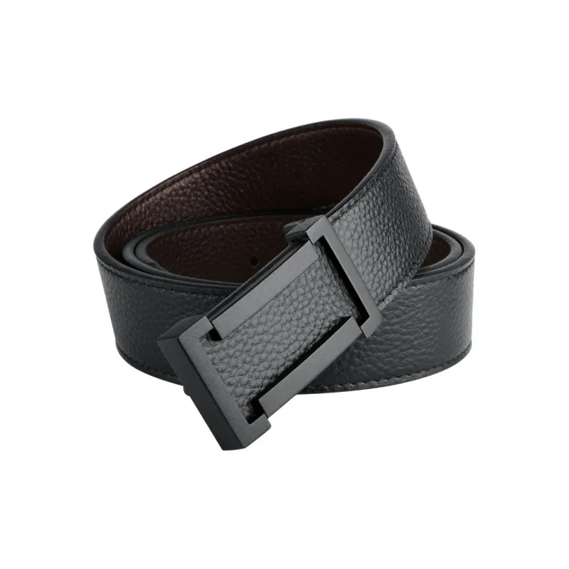 PISHUSHU Cow Leather Leather Belts Men's 3.5cm-2