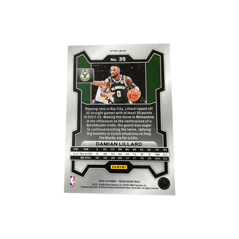PANINI Bucks Lillard Coach Prizm Collection Red Crush Player Card Rare Card Sports Cards 1 Pc-1