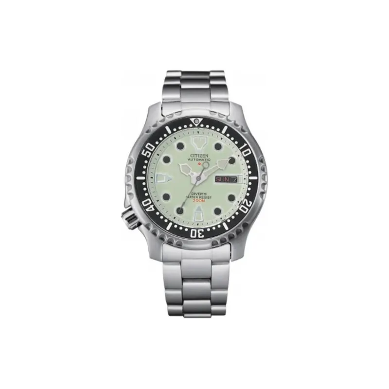 CITIZEN Automatic Mechanical Movement Steel Strap Watch Men's Watches Green Dial-0