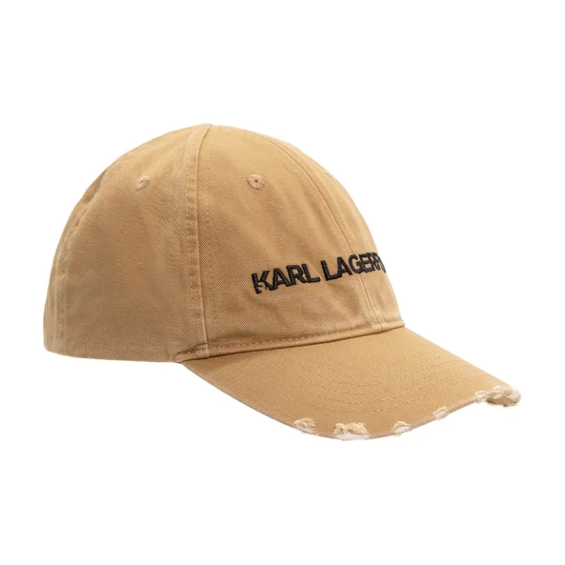 KARL LAGERFELD Cotton Baseball Caps Unisex Yellow-1
