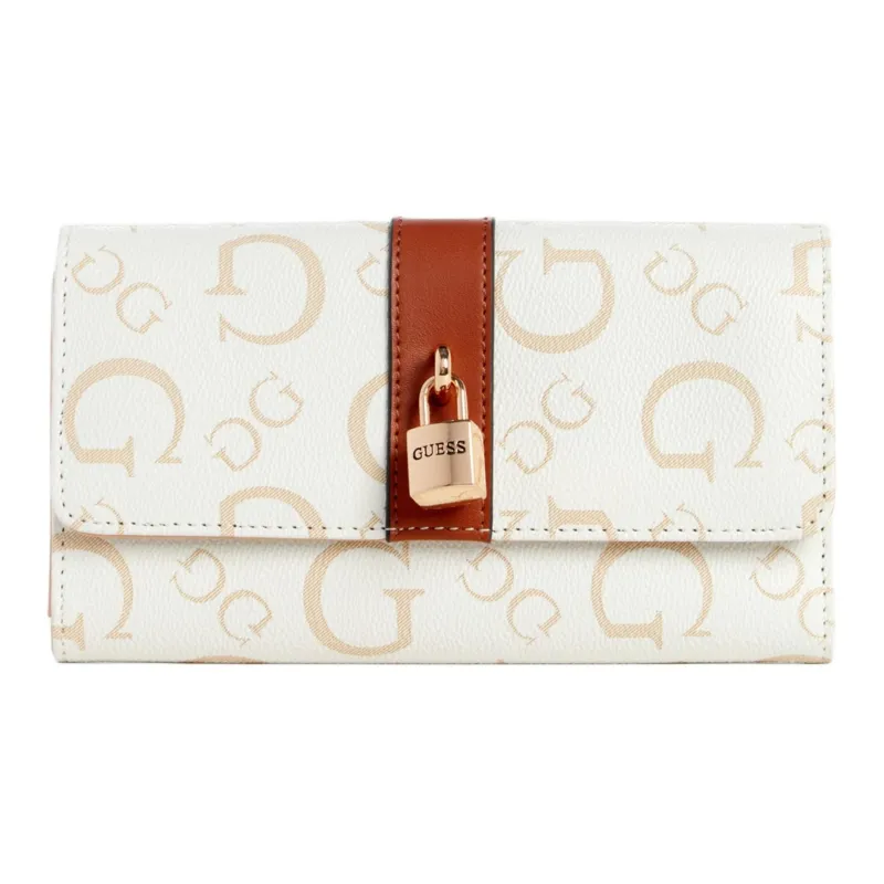 GUESS Artificial Leather Wallet Women's White-0