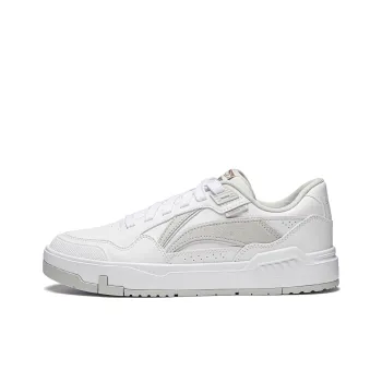 LiNing Common 80s Anti Slip Wear Resistant Low Top Skateboard Shoes Men's White