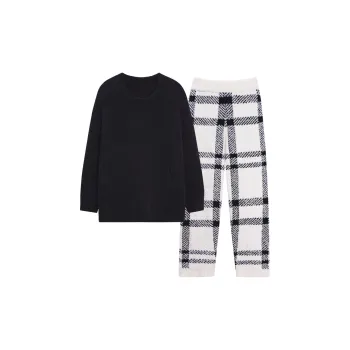 Sha Qian Pajama Set Men's Black