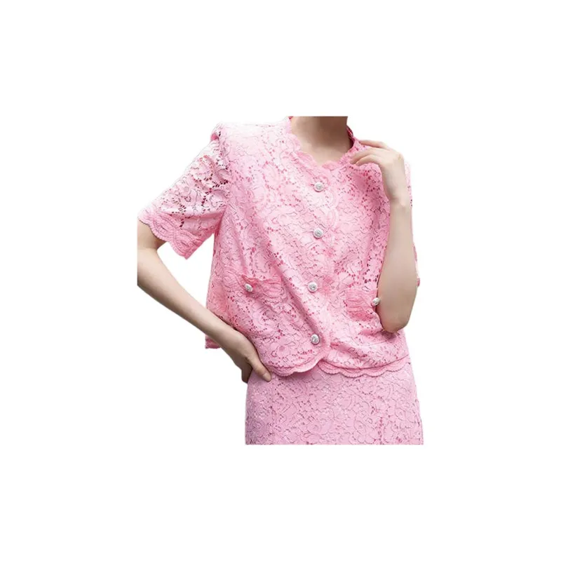 BESIONIA T Shirts Women's Pink-3