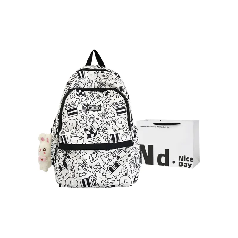 SWIMADE Nylon Backpack Regular Women's Black/Pink/Green/Blue/Purple-7