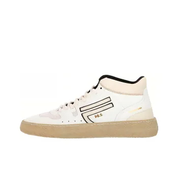 Puraai Mid-Top Stylish Skateboarding Shoes Unisex White