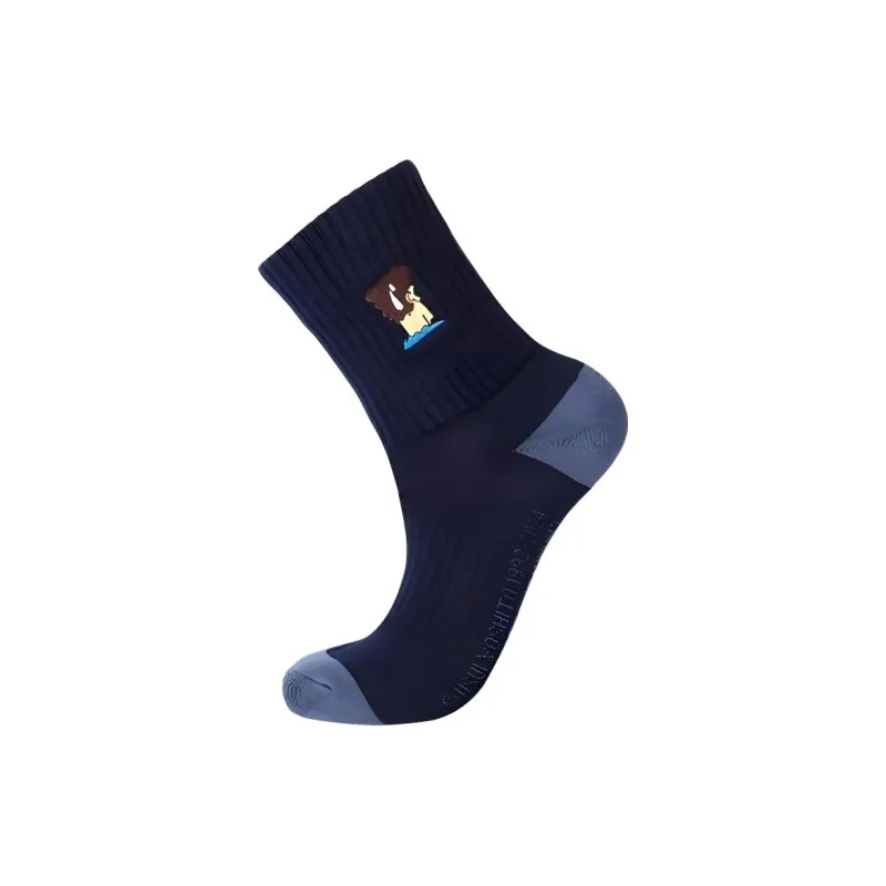 VICTOR x Crayon Shinchan Mid Calf Socks Unisex 1 Pack Cobalt Blue-0