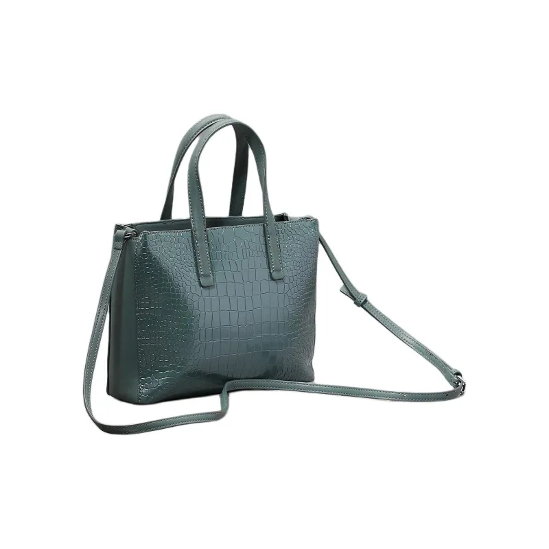 CALVIN KLEIN PU Tote Bag, Shopping Bag, Shoulder Bag, Crossbody Bag, Handbag Trumpets Women's Palm Green-1